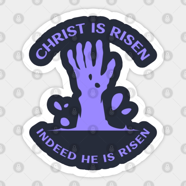 Christ is Risen Sticker by Slave Of Yeshua